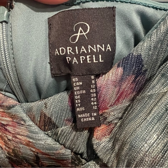 ADRIANNA PAPELL OFF THE SHOULDER LONG DRESS SIZE 8 - Picture 3 of 4